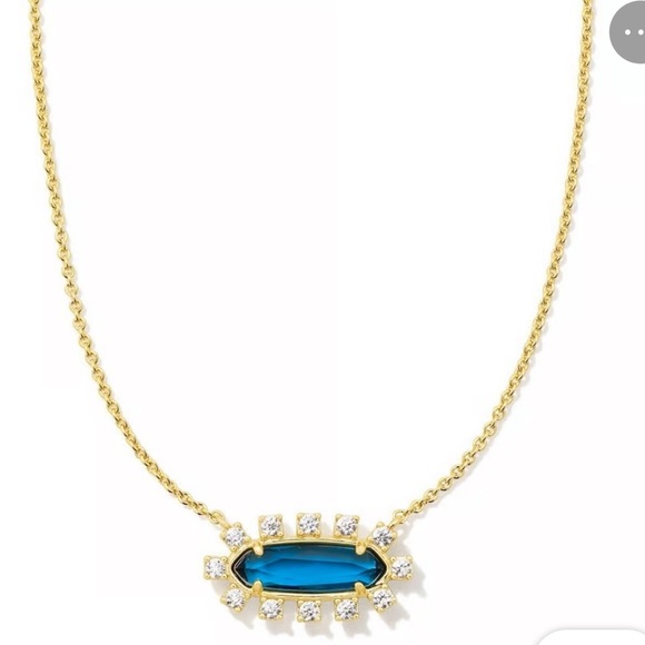 Kendra Scott Jewelry - NWB Kendra Scott Eva Framed Gold and Blue Necklace Collection